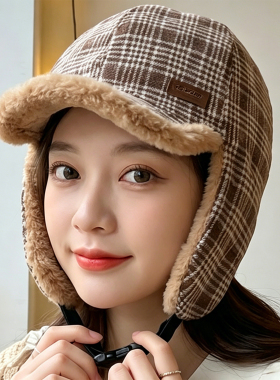新款雷锋帽女士冬季保暖帽