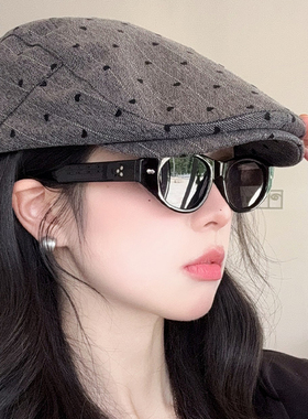 日系复古前进帽女秋天