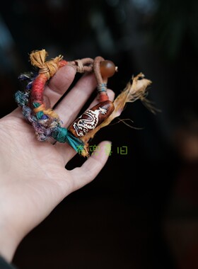 复古文艺尼泊尔丝线天珠手串SC132