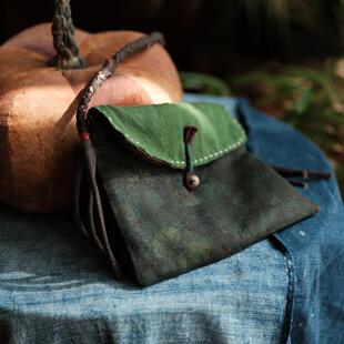 斜跨翻盖拼布手工夹棉包包百搭SC064 新款