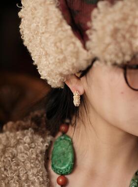 复古文艺百搭耳环SC095耳夹款