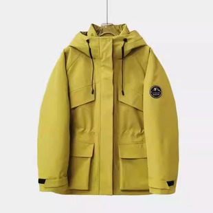 黑金风壳面料羽绒服三防90鹅绒服通勤保暖ZF278 CC家CC