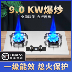 大火力猛火燃气灶双灶家用十大品牌液化气灶天然气炉具煤气灶台式
