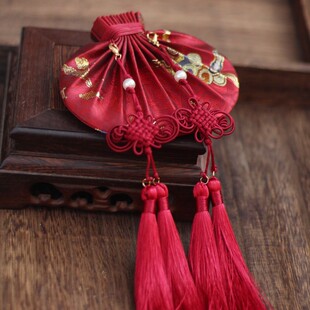 凝香记 永结同心中式婚礼织金结发红色荷包香囊手工古法随身香包