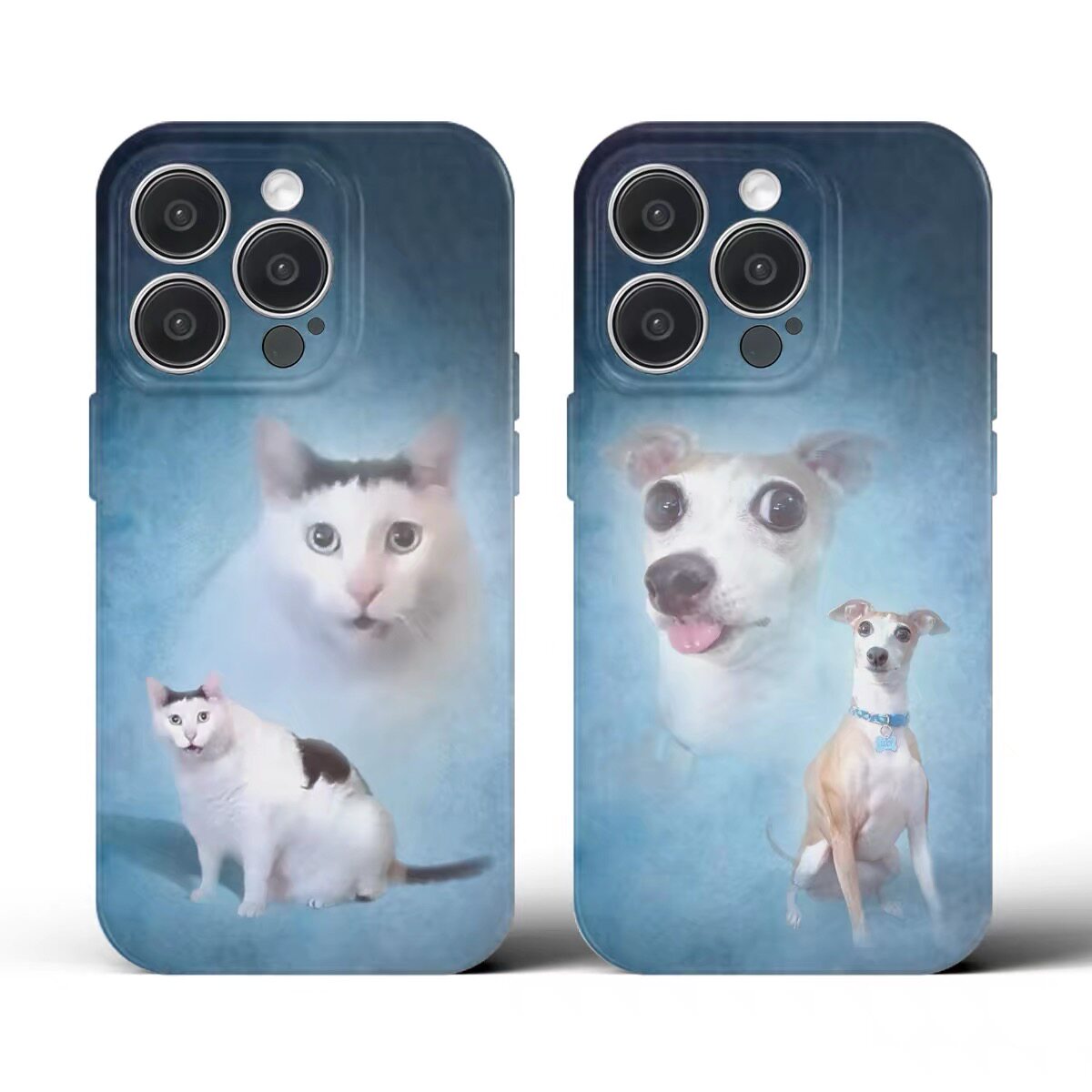 抽象猫狗惊讶手机壳手机壳适用于苹果18proOPPOvivo小米17max一加13苹果17promax荣耀华为vivo红米oppo