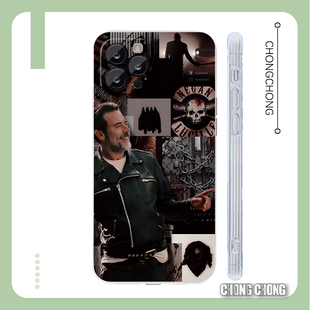高分美剧尼根行尸走肉混剪创意潮男女适用iPhone15手机壳苹果14P透明软壳12pro硅胶x全包红米k60荣耀50pura70