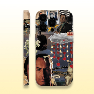 美剧风骚律师索尔古德曼恶搞吉米菲林亮面硬壳手机壳适用苹果15红米k70荣耀90华为MATE60PRO防摔IQOONEO8软壳