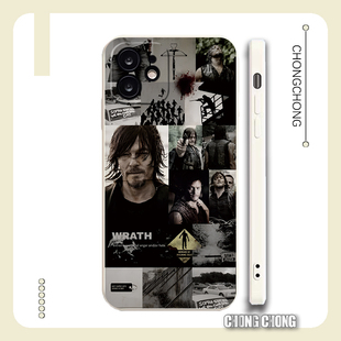 高分美剧弩哥行尸走肉混剪创意潮男女适用iPhone15手机壳苹果14P透明软壳12pro硅胶x全包红米k60荣耀50pura70