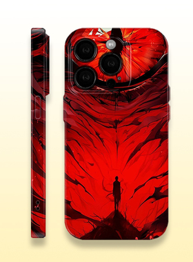 红色凝视小众菲林手机壳亮面适用苹果16prom红米k80华为MATE70硬壳VIVOX200苹果15/13/xr防摔OPPOFINDX8软壳