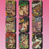 抽象JOJO卡套动漫二次元 承太郎公交车卡饭卡套岸边露伴学生校卡套