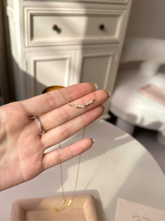 麻花结微笑精致高级感项链 S925纯银轻奢爆款
