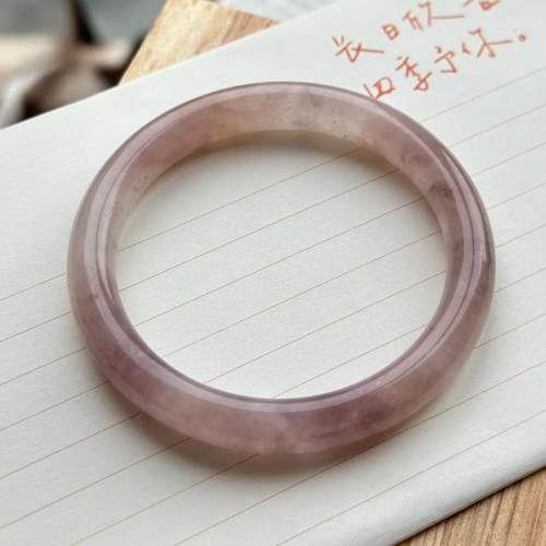 正品金丝玉帝王紫玉镯佘太翠樱花粉正圈手镯桃花酿手镯粉色礼品