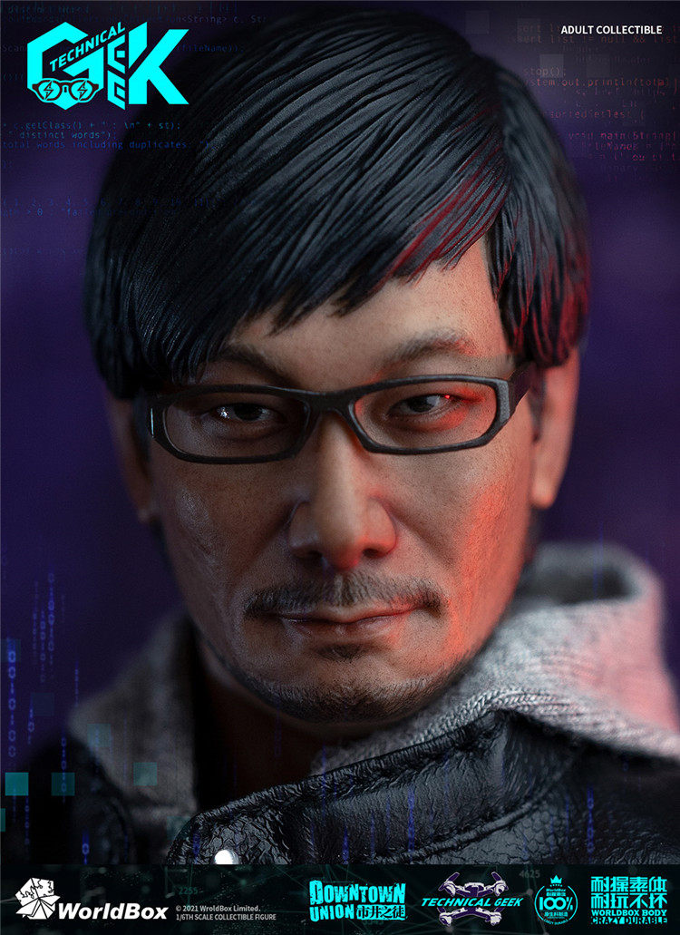 现货Worldbox耐操AT035市井之徒科技宅technical geek1/6兵人模型