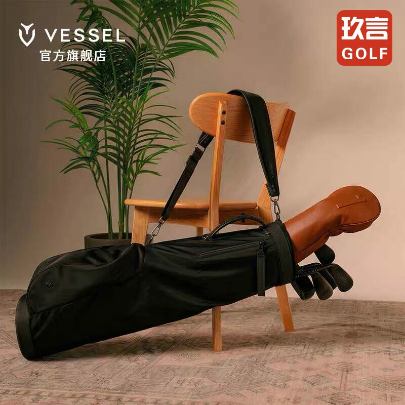 26新品VESSEL高尔夫球包SundayCarry7.5寸2格轻便涤纶易收纳枪包