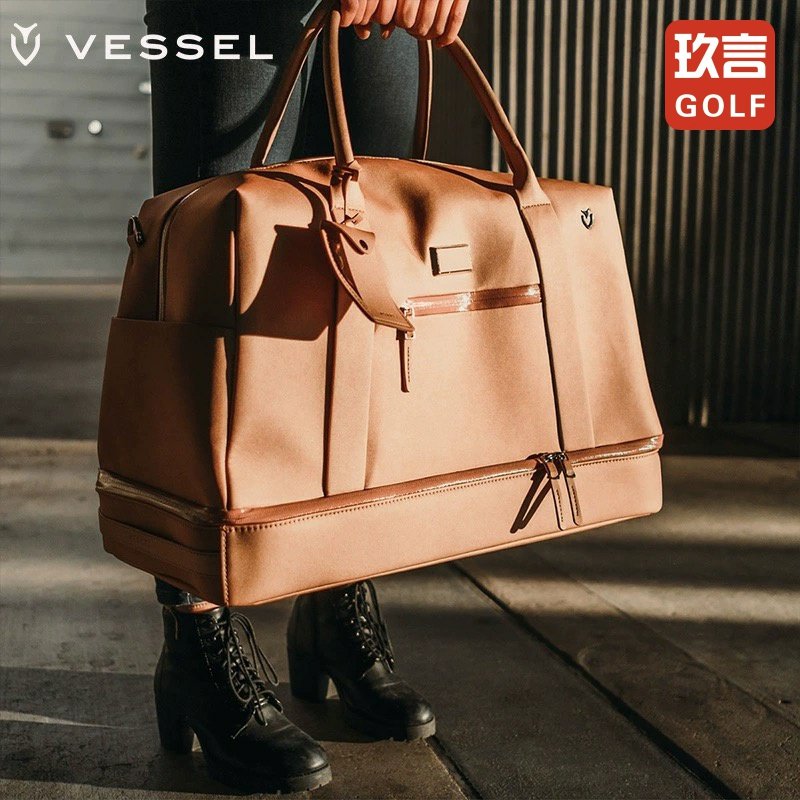 VESSEL高尔夫衣物包男衣服包单肩大容量户外运动手提球包独立鞋袋