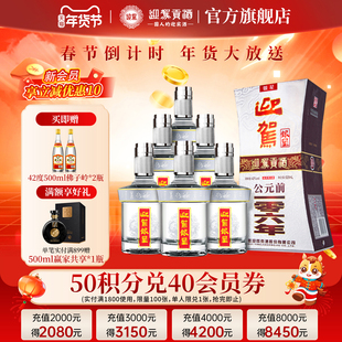【年货补贴周】迎驾贡酒迎驾银星42度520ml*6瓶浓香型白酒整箱