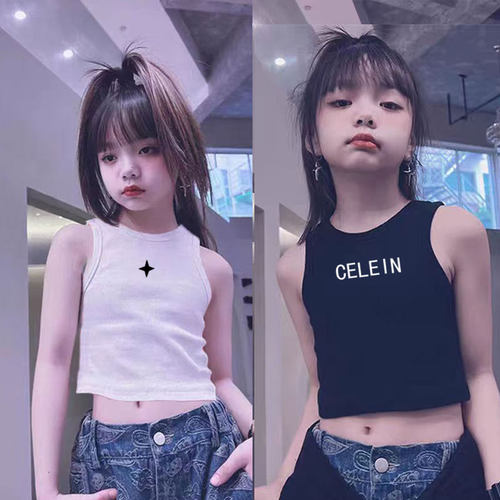 女童纯棉背心吊带2025新款