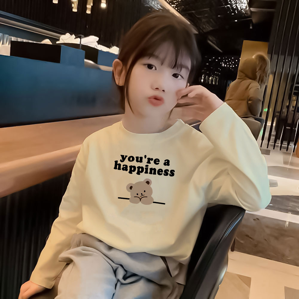 纯棉春秋装童装长袖T恤中大童内搭洋气打底衫学生外穿衣服女童,童装/婴儿装/亲子装,T恤,淘宝优惠券,粉丝福利购,淘宝优惠卷