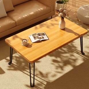 可折叠桌子现代简单矩形茶几小公寓家庭客厅便携式餐桌新桌子