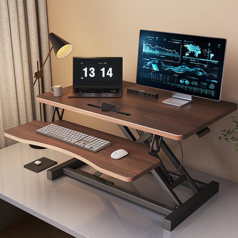 电脑办公桌可升降工作台台式桌面增高电脑桌支架升降桌面工作台