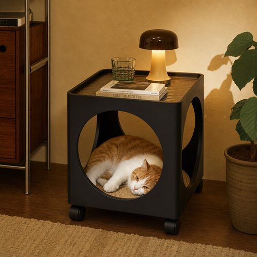 中古风人猫共享边几家用室内猫窝