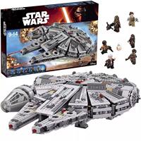 Star Wars series Millennium Falcon building blocks Spaceship large assembly toys for children and boys birthday gifts thumbnail 2