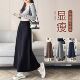 黑色半身裙女春秋2025新款 高级感高腰气质包臀直筒长裙 a字中长款