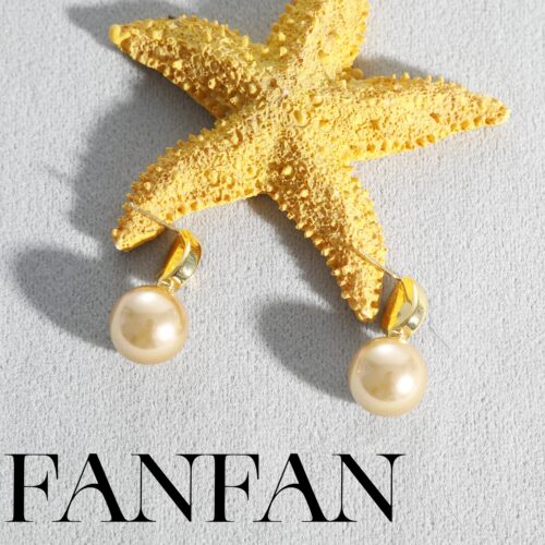 时尚气质珍珠耳钉女金色气质耳环饰品