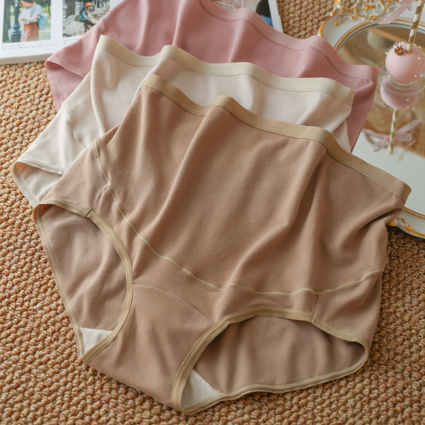 无痕孕妇高腰内裤大码托腹抗菌