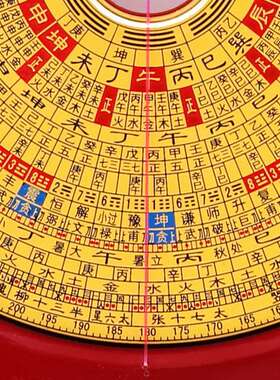 五寸源集福堂电木罗盘高精度专业黄铜面5寸20层综合盘罗盘罗经仪