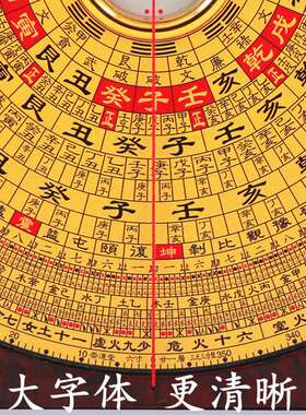 专业风水罗盘高精度崇道堂三合盘3寸5寸6寸8寸10寸铜面漆勘测风水