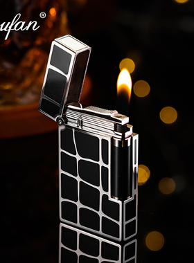 法国DUFAN都梵朗声打火机铜男士复古高档定制旗舰店正品 天地格