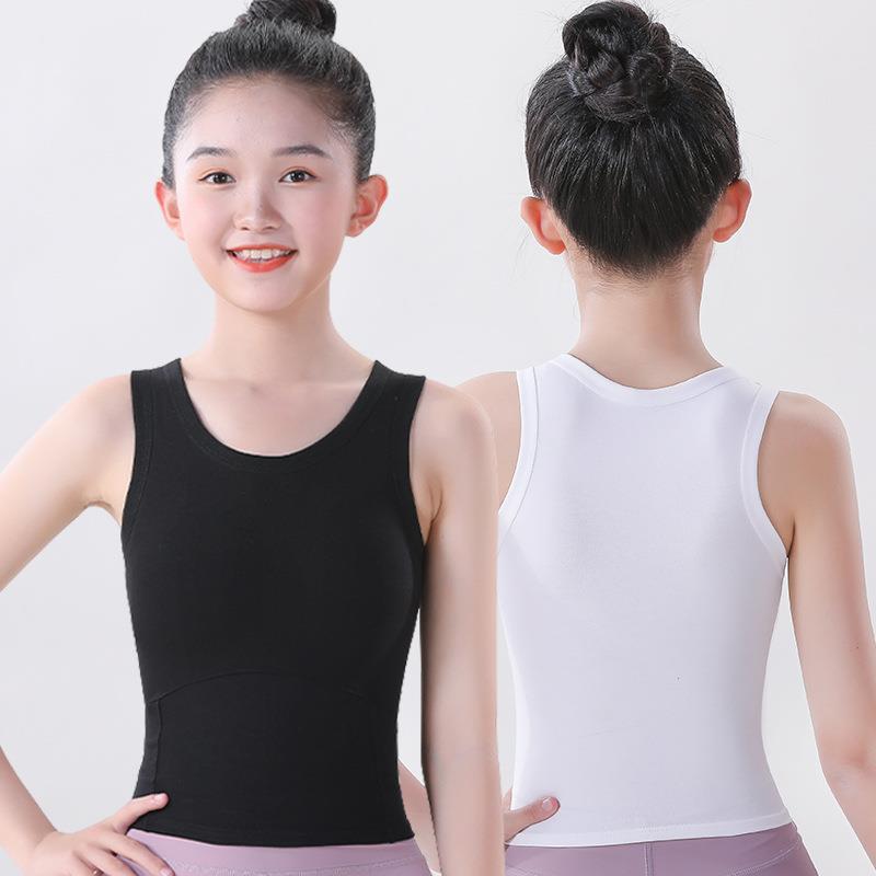 发育期少女孩文胸女童纯棉小背心初中生小学生高中内衣运动防凸点