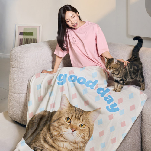ValueX宠物定制法兰绒盖毯定制狗狗猫咪人毯子沙发床休闲空调盖毯