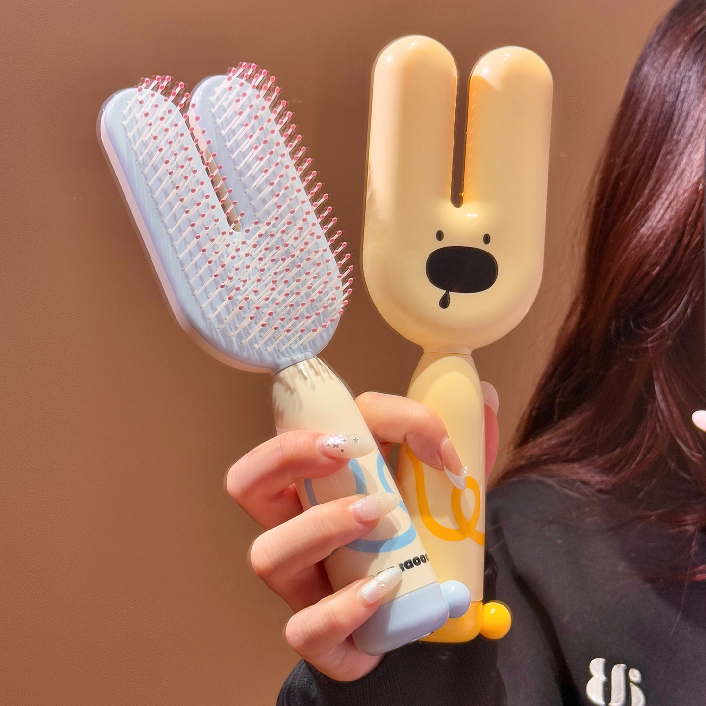 可爱小狗蓬松高颅顶梳子女士专用防静电家用头皮按摩梳家用气垫梳,家庭/个人清洁工具,梳子/化妆梳/按摩梳,淘宝优惠券,粉丝福利购,淘宝优惠卷