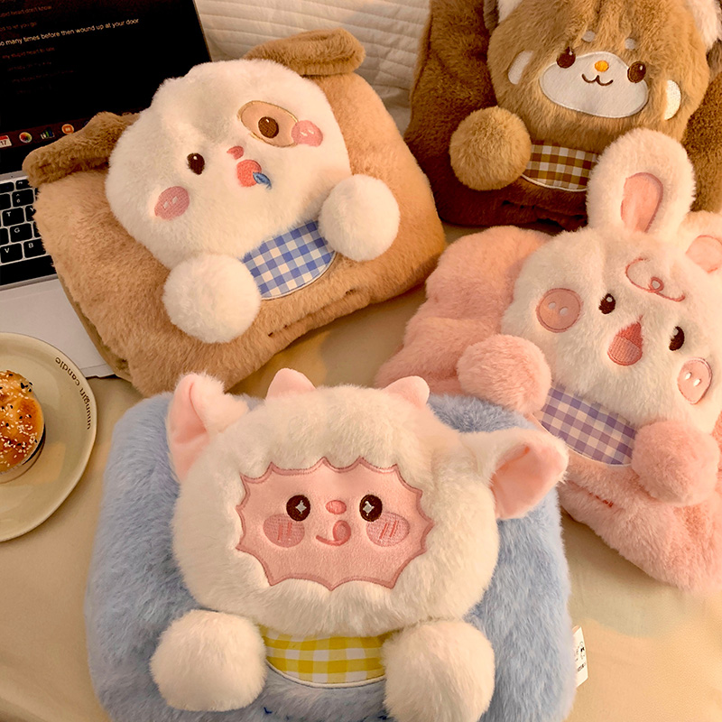 可爱兔子热水袋充电暖手宝