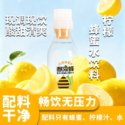 【买一送一】麒鼎蜂柠檬蜂蜜水百搭饮料解渴解腻果味饮品*6瓶整箱