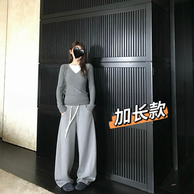 高个子175cm加长款抽绳弯刀卫裤