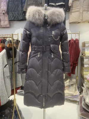 90白鸭绒中长款修身小个子羽绒服女2025冬季新款韩版过膝加厚爆款