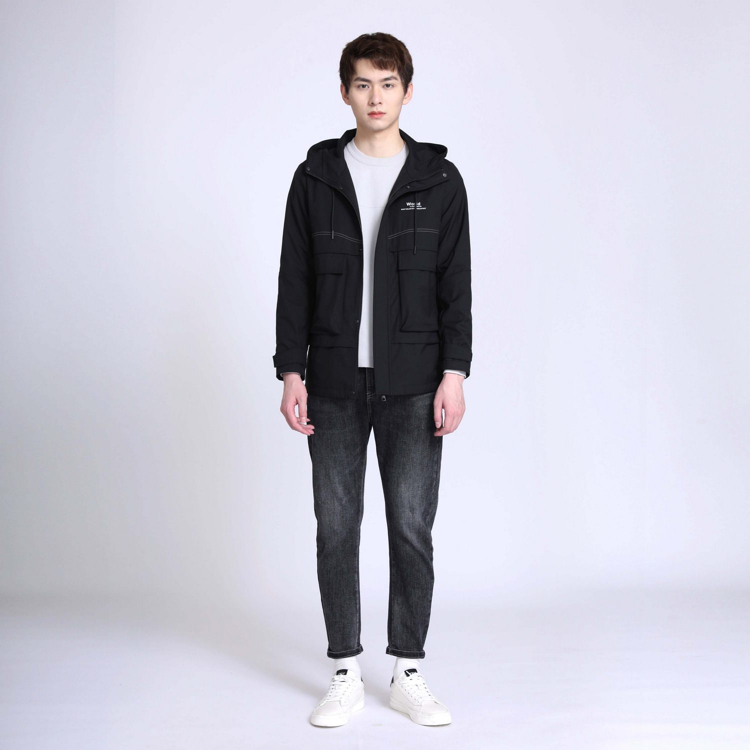 ALT阿恩蓝拓秋冬连帽风衣