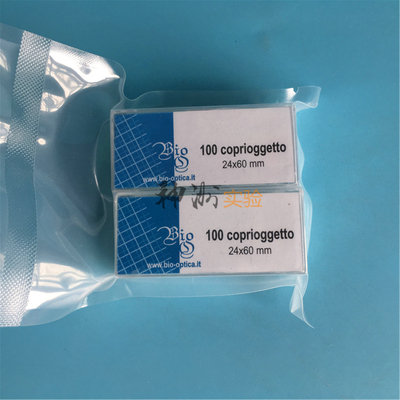 24*60mm长方形盖玻片 2.4*6cm细胞爬片 厚0.13-0.17mm 100片/小盒