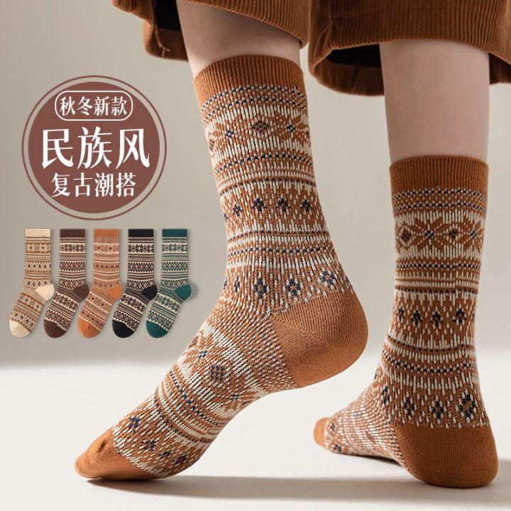 袜子公园长筒袜双针双路复古风