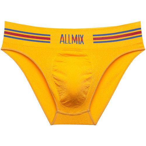 男士无痕运动零感时尚个性U凸大囊袋舒适透气三角短裤