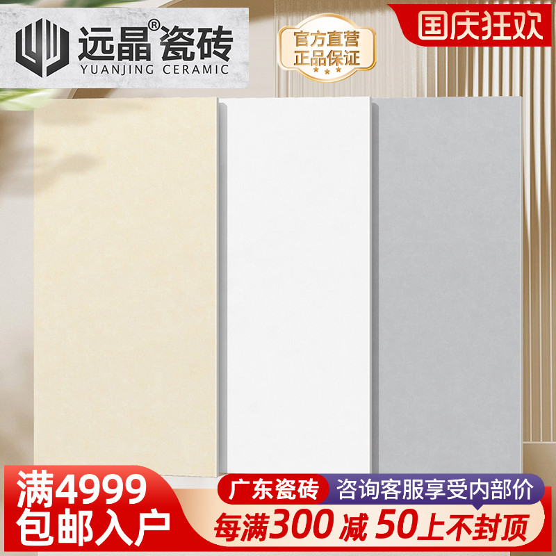 远晶 400x800柔光微水泥奶油色瓷砖厨卫墙砖阳台地砖法式风天鹅绒