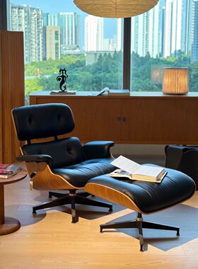 伊姆斯休闲椅Eames Lounge Chair躺椅美国设计师包豪斯沙发椅