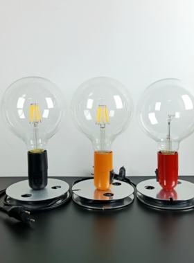 意大利设计师款大灯泡Lampadina台灯极简艺术玻璃球北欧床头灯