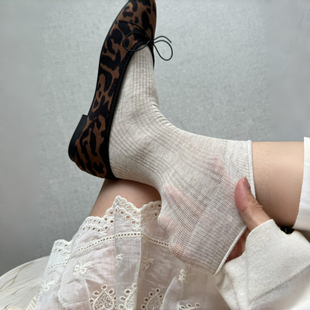 超弹无骨 袜子女纯色春夏堆堆 燕麦米色温柔到心里了 日系轻透感