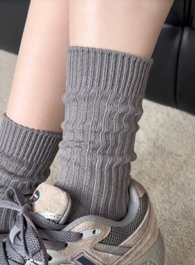 allgrey日杂感~粗线袜子+运动鞋也太太太高级了吧！袜子女秋冬堆
