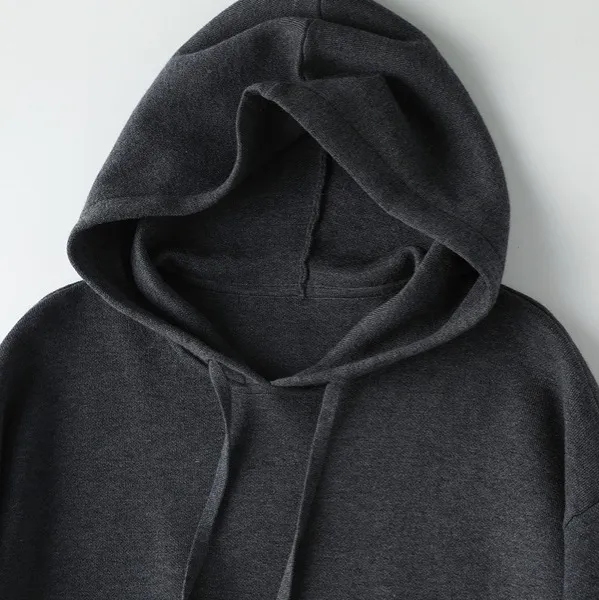 【针织卫衣裤套装】保暖休闲连帽套头毛衣宽松上衣密织帽衫运动裤