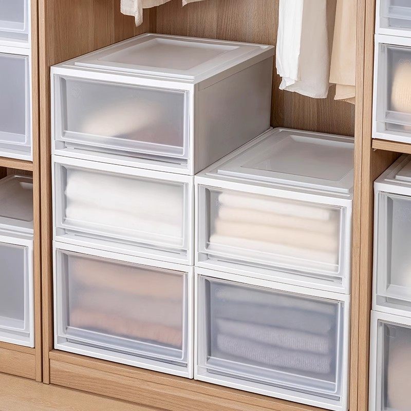 日本爱丽思抽屉式收纳箱衣柜分层收纳爱丽丝衣服整理箱透明收纳盒